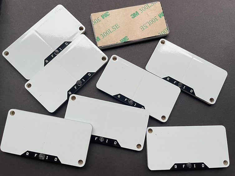 INF-6030 Asset Tag — on metal